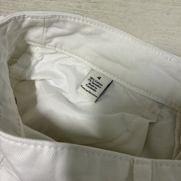 Simply Vera Wang Women's White Denim Mid-Rise Cropped Jeans Size 4 - Picture 4 of 6